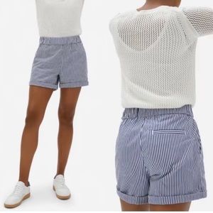 Everlane The Easy Short in Blue Stripe